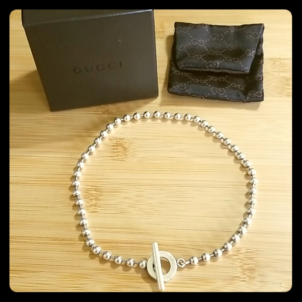 SOLD! Gucci choker/double wrap bracelet